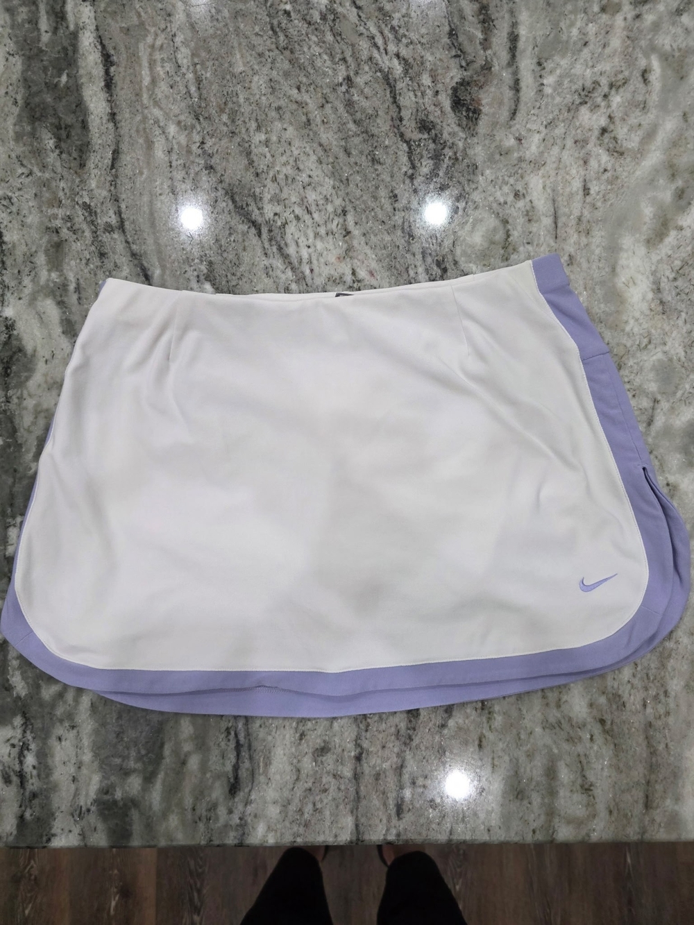 Nike Women’s White Skort with Lavender Trim, Size Medium